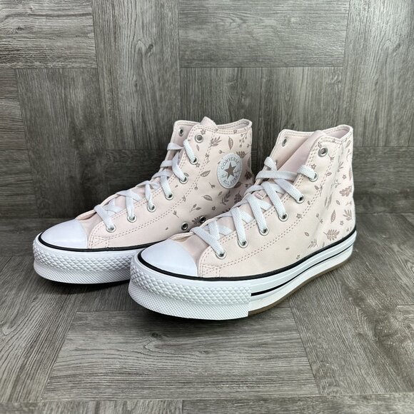 Converse CTAS Lift Youth Size 6/Women 7.5 Light Pink Hightop Shoes - Picture 3 of 8